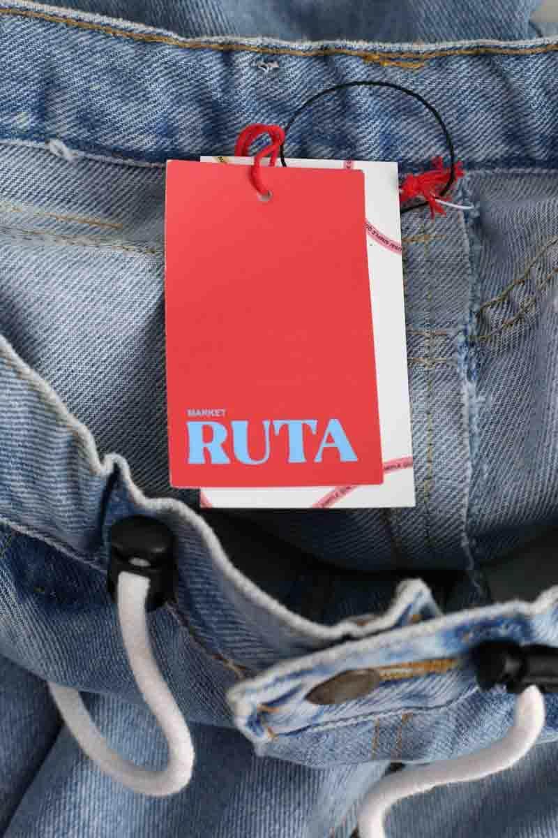 Jean droit Ruta Bleu en Coton