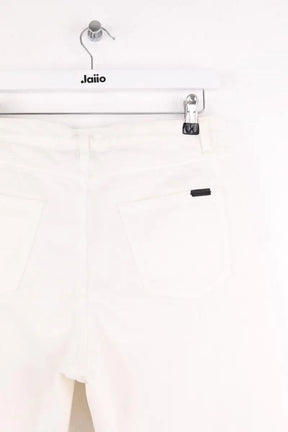 Jean droit Saint Laurent Blanc en Coton - élasthanne