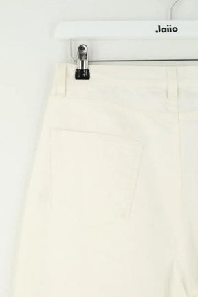 Jean droit Saint Laurent Blanc en Coton