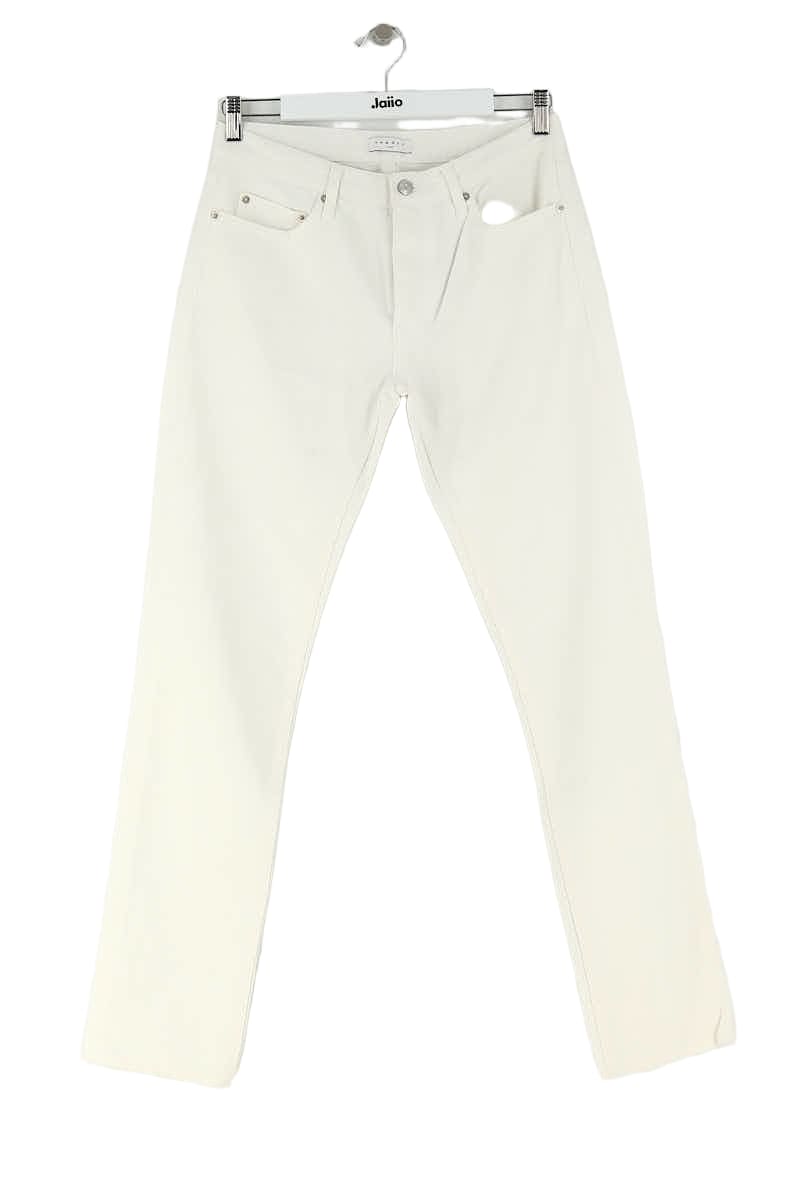 Jean droit Sandro Blanc en Coton, taille M - Seconde Main