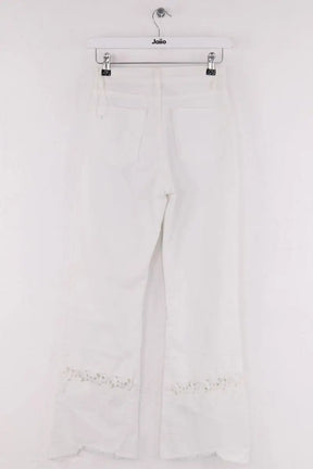 Jean droit Sandro Blanc en Coton