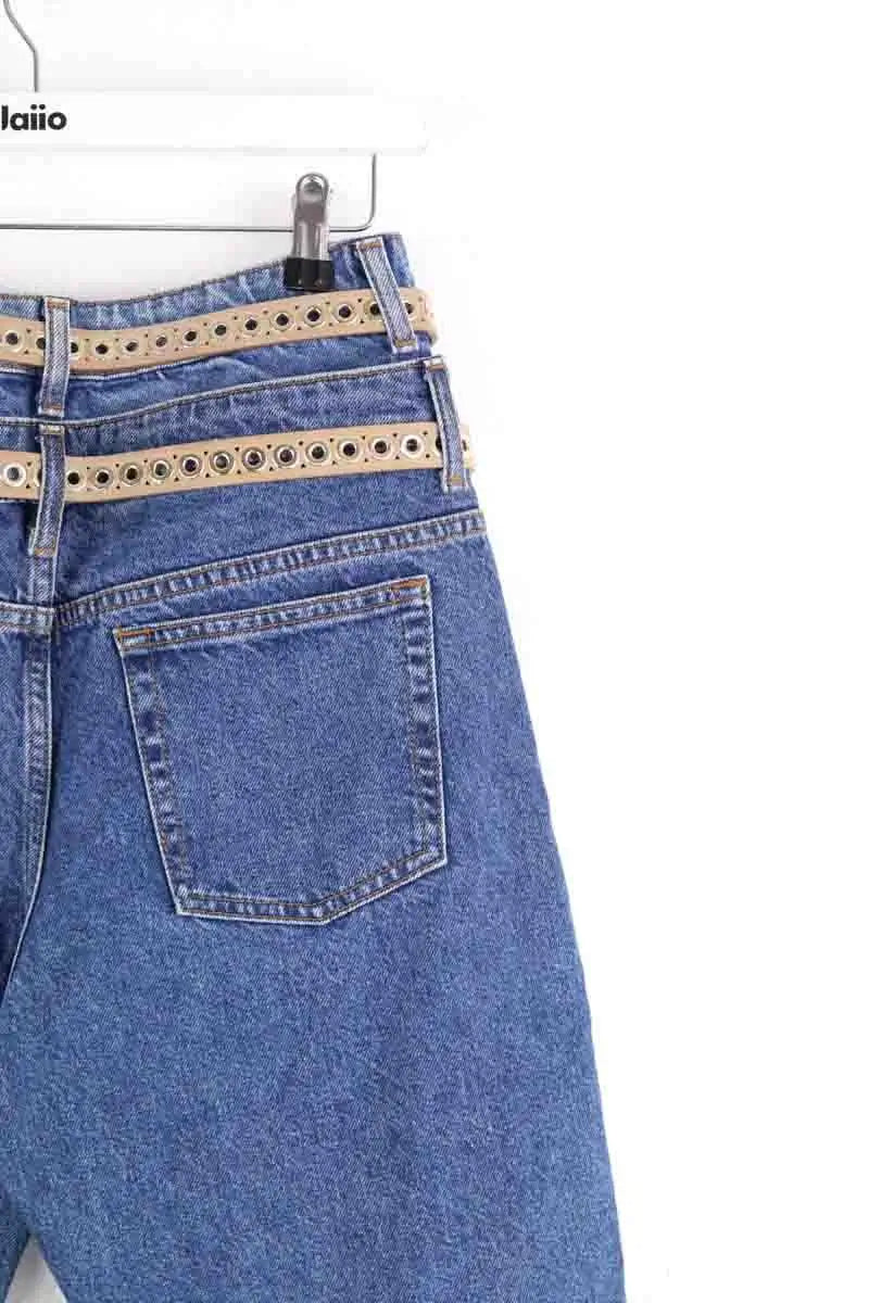 Jean droit Sandro Bleu en Coton