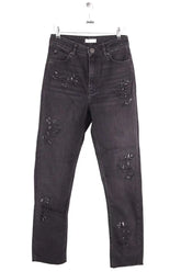 Jean droit Sandro Gris en Coton, taille S - Seconde Main