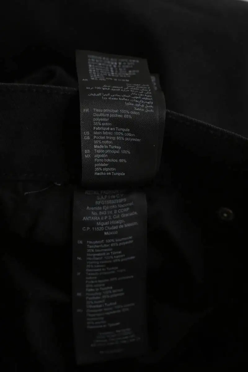 Jean droit Sandro Noir en Coton
