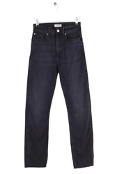 Jean droit Sandro Noir en Coton, taille XS - Seconde Main