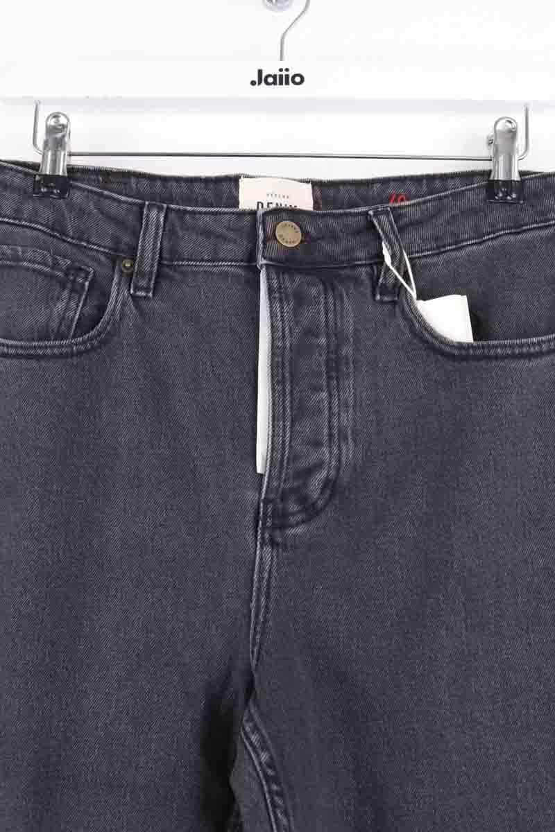 Jean droit Sézane Anthracite en Coton