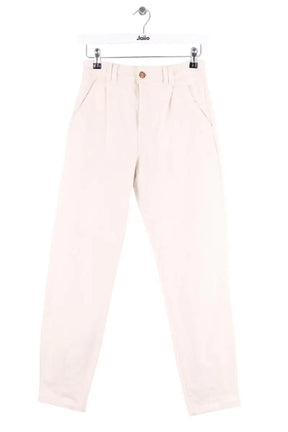 Jean droit Sézane Beige en Coton, taille XS - Seconde Main