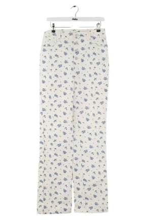 Jean droit Sézane Blanc en Coton, taille M - Seconde Main