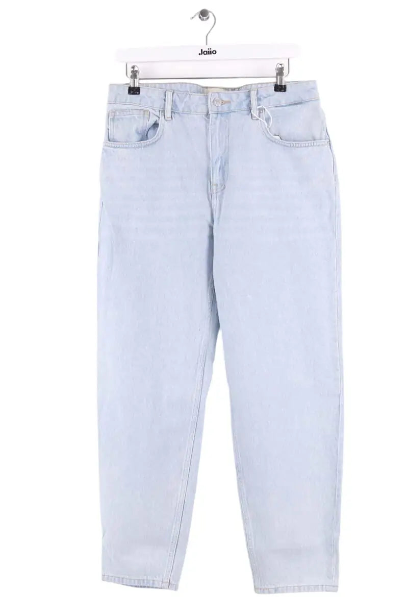 Jean droit Sézane Bleu en Coton, taille L - Seconde Main