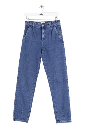 Jean droit Sézane Bleu en Coton, taille XS - Seconde Main