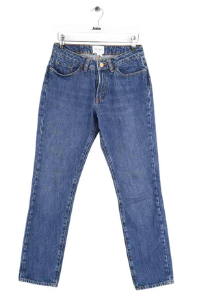 Jean droit Sézane Bleu en Coton, taille XS - Seconde Main