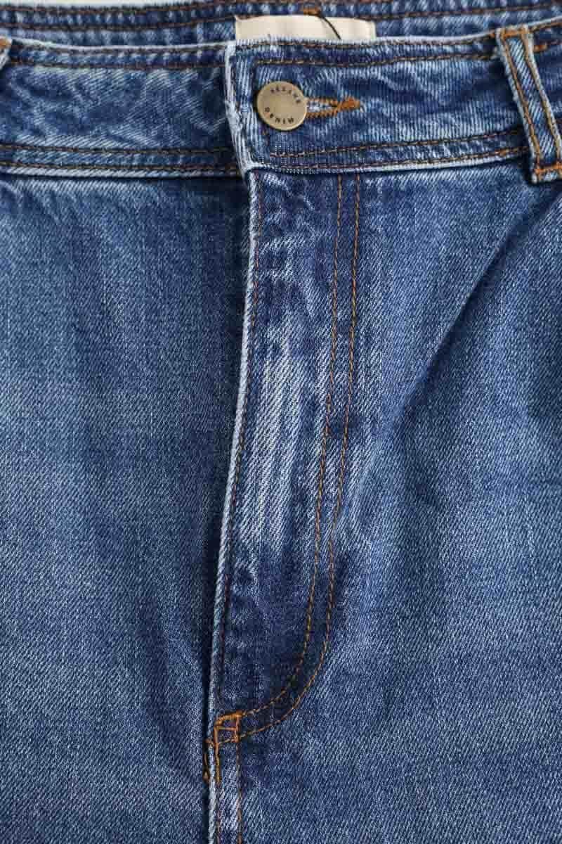 Jean droit Sézane Bleu en Coton