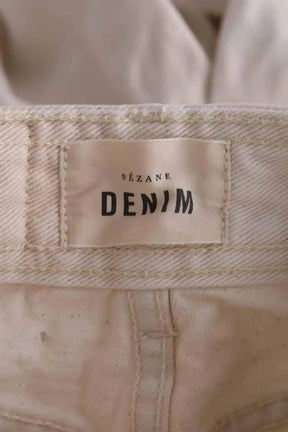 Jean droit Sézane Ecru en Coton