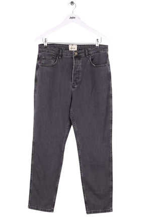 Jean droit Sézane Gris en Coton, taille XL - Seconde Main