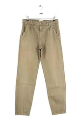 Jean droit Sézane Kaki en Coton, taille S - Seconde Main