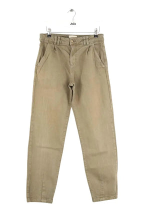 Jean droit Sézane Kaki en Coton, taille S - Seconde Main
