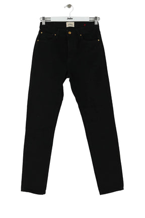 Jean droit Sézane Noir en Coton, taille S - Seconde Main