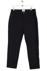 Jean droit Sézane Noir en Coton, taille XL - Seconde Main