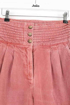 Jean droit Sézane Rose en Coton