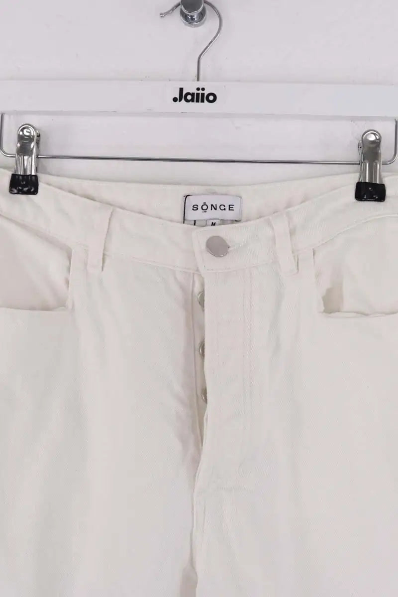 Jean droit Songe Lab Blanc en Coton