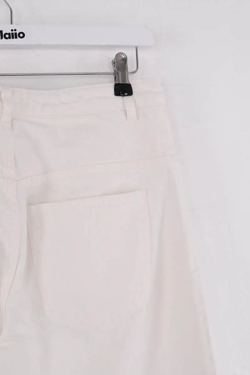 Jean droit Songe Lab Blanc en Coton