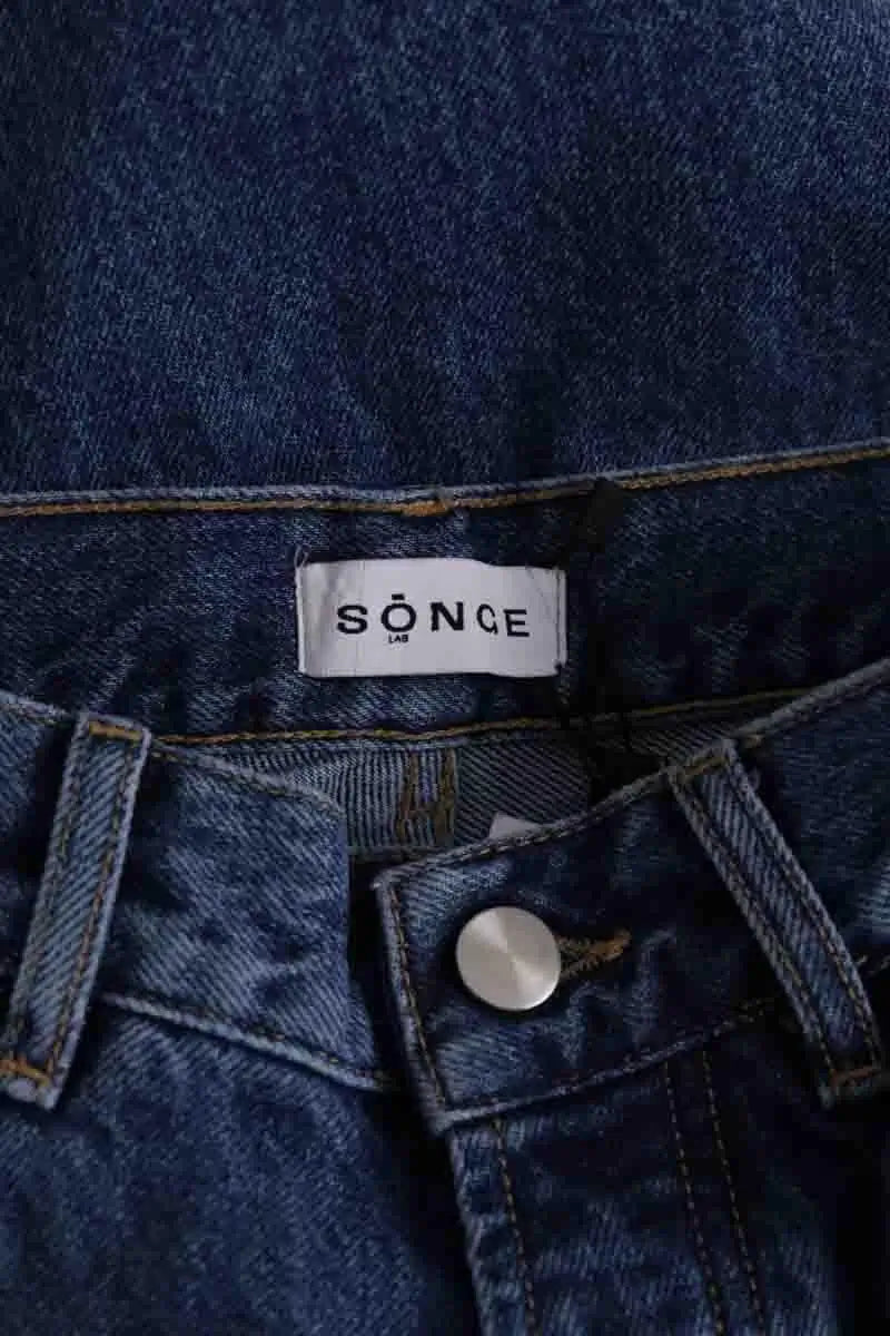 Jean droit Songe Lab Bleu en Coton