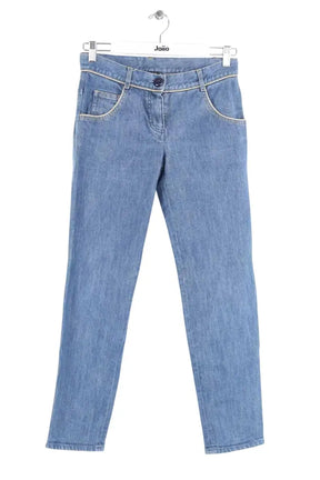 Jean droit Sonia Rykiel Bleu en Coton, taille S - Seconde Main