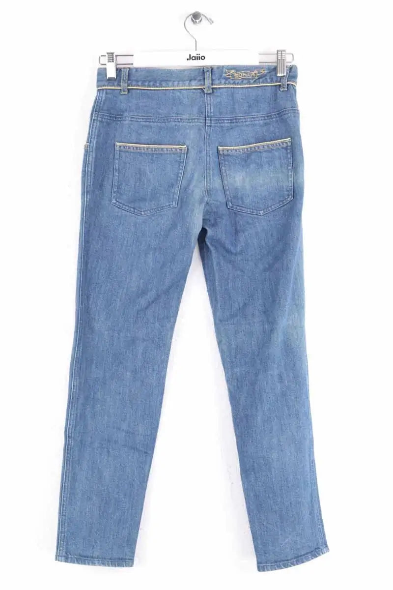Jean droit Sonia Rykiel Bleu en Coton