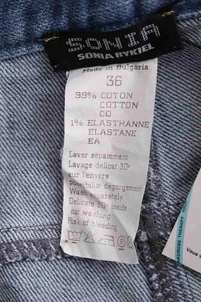 Jean droit Sonia Rykiel Bleu en Coton