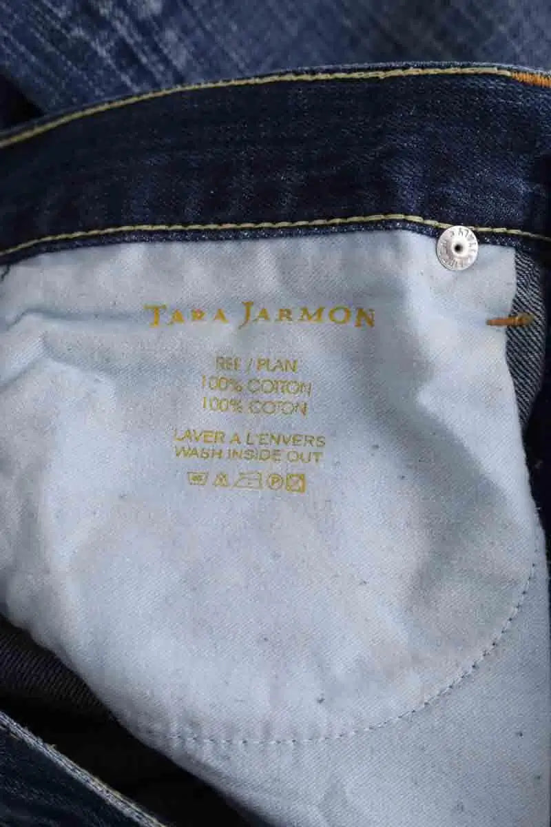 Jean droit Tara Jarmon Bleu en Coton