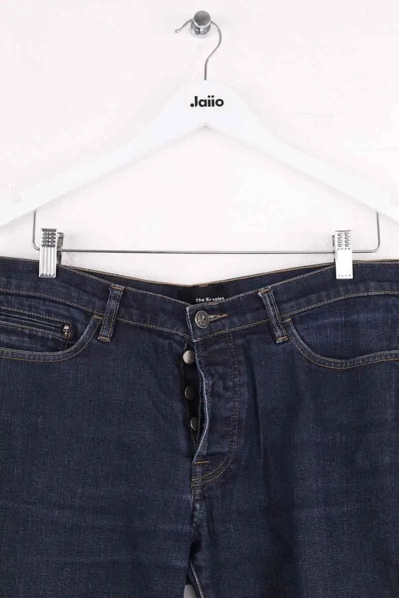Jean droit The Kooples Marine en Coton