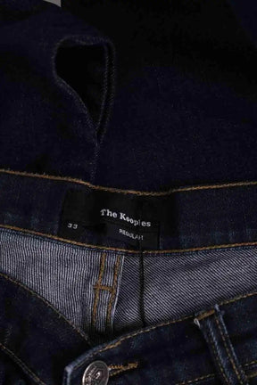 Jean droit The Kooples Marine en Coton