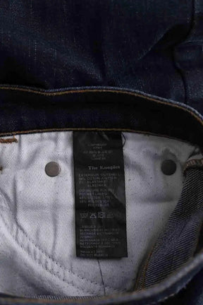 Jean droit The Kooples Marine en Coton