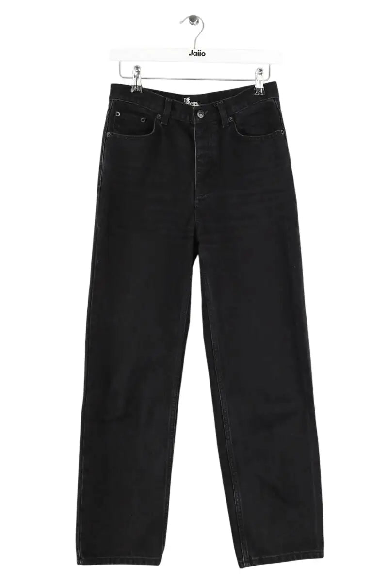 Jean droit The Kooples Noir en Coton, taille XS - Seconde Main