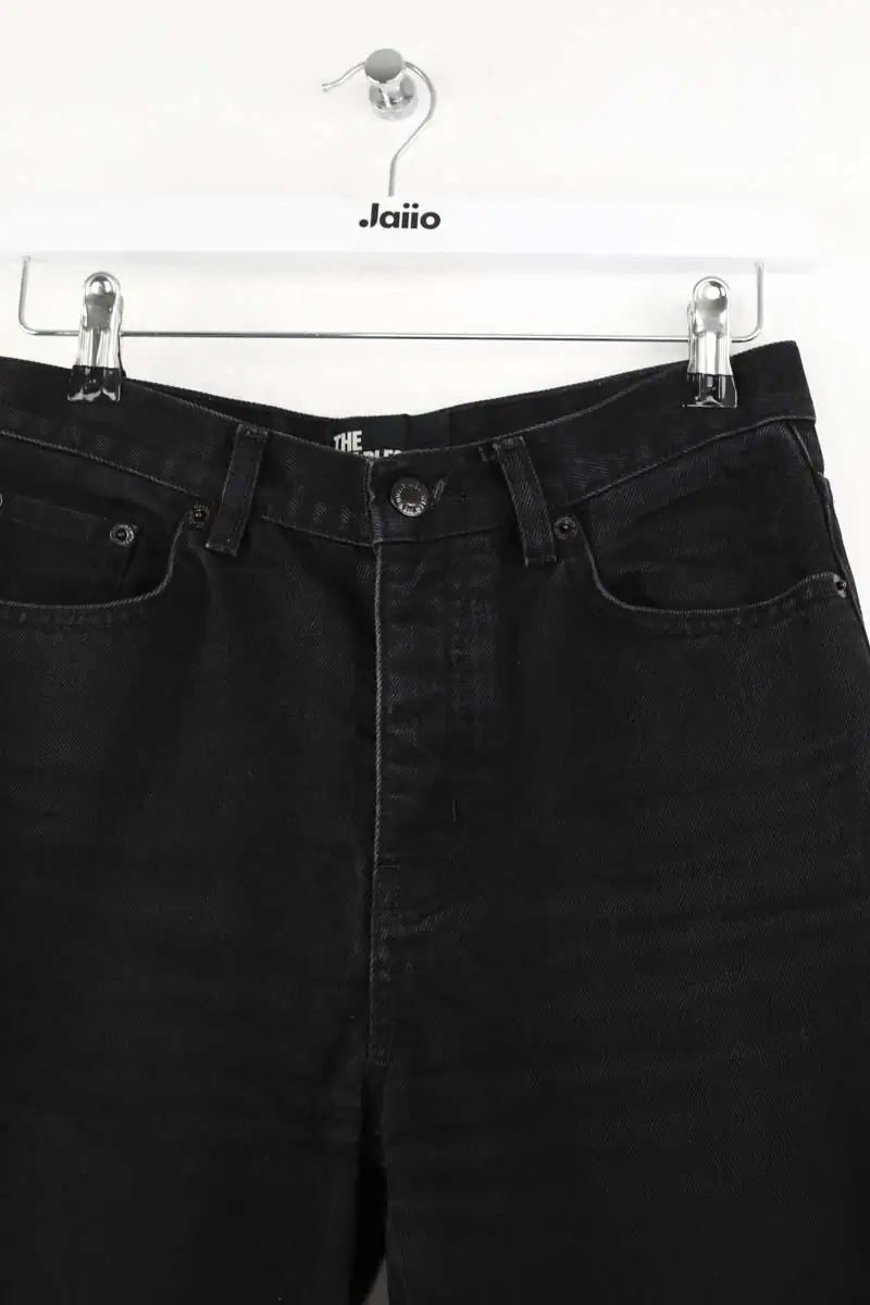 Jean droit The Kooples Noir en Coton