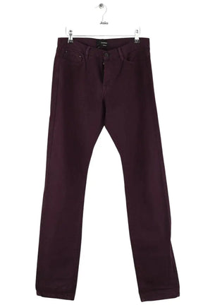 Jean droit The Kooples Violet en Coton, taille L - Seconde Main