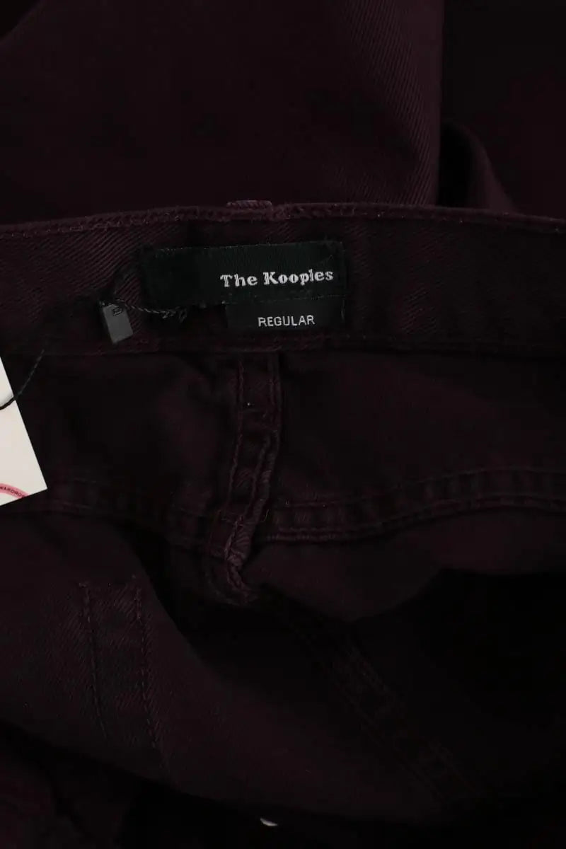 Jean droit The Kooples Violet en Coton