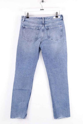 Jean droit Tommy Hilfiger Bleu en Coton