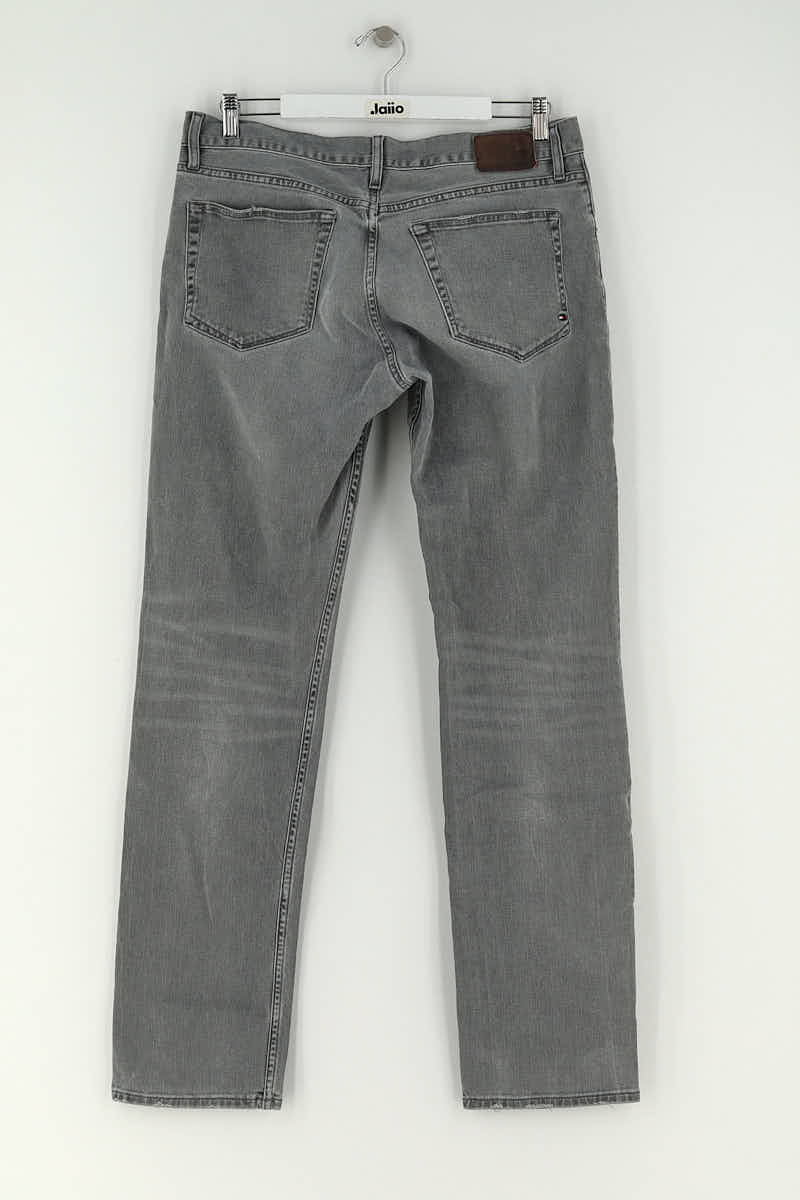 Jean droit Tommy Hilfiger Gris en Coton