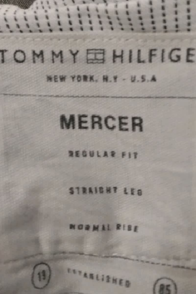 Jean droit Tommy Hilfiger Gris en Coton