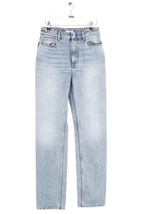 Jean droit Totême High slim denim vintage Bleu en Coton, taille XS - Seconde Main