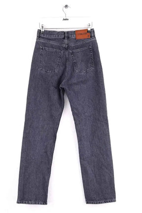 Jean droit Tresse Anthracite en Coton