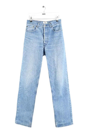 Jean droit Valentino Bleu en Coton, taille M - Seconde Main