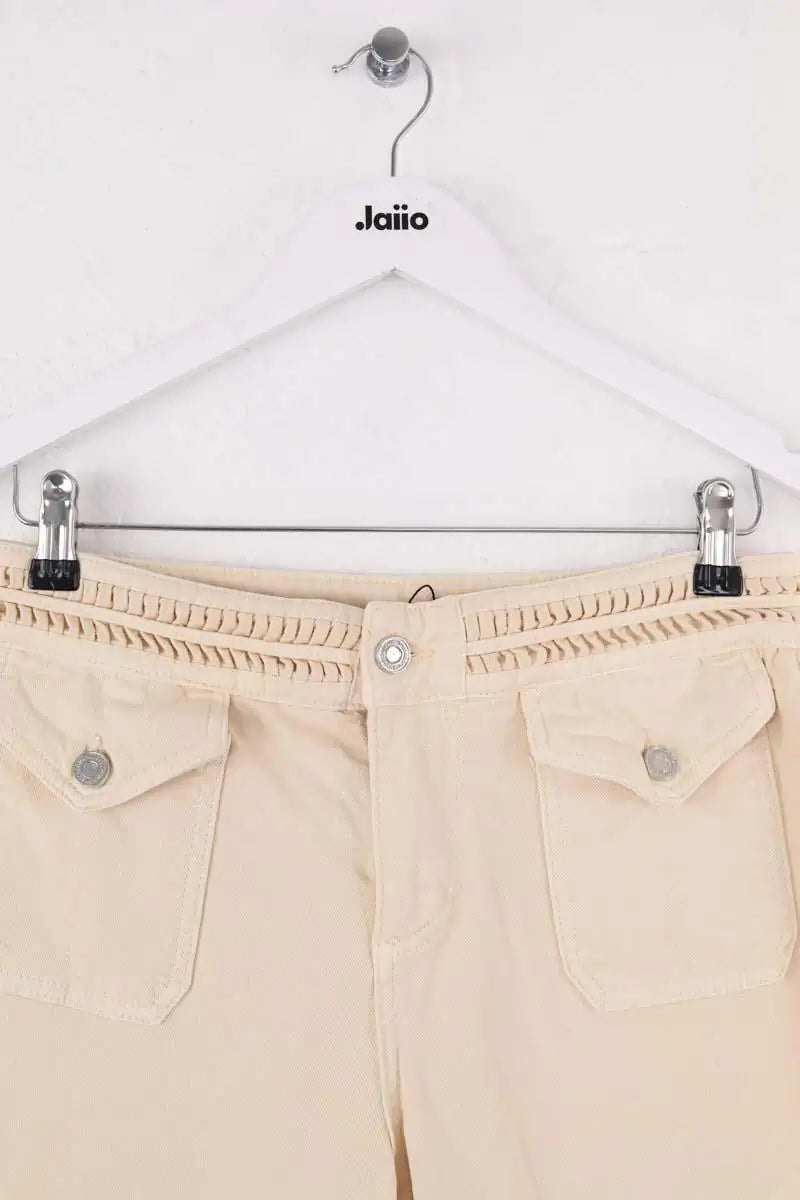 Jean droit Vanessa Bruno Beige en Coton - élasthanne