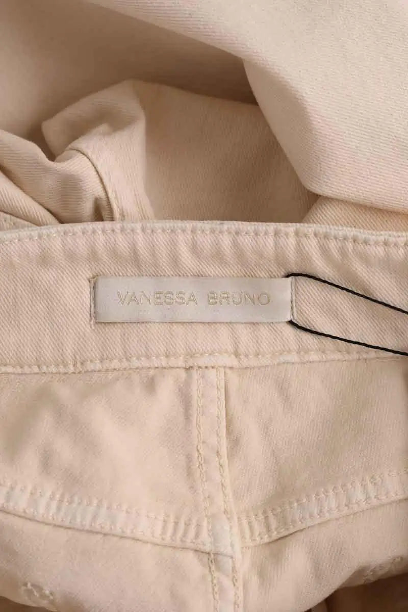 Jean droit Vanessa Bruno Beige en Coton - élasthanne