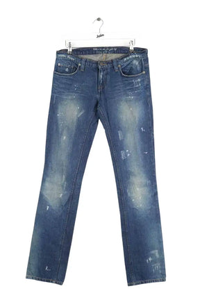 Jean droit Zadig & Voltaire Bleu en Coton, taille M - Seconde Main