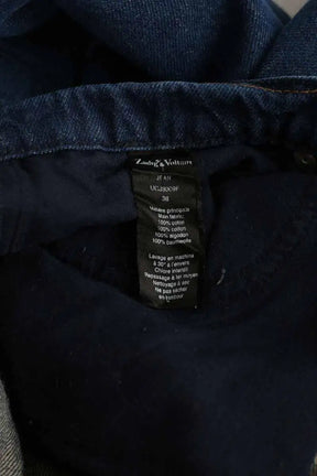 Jean droit Zadig & Voltaire Bleu en Coton