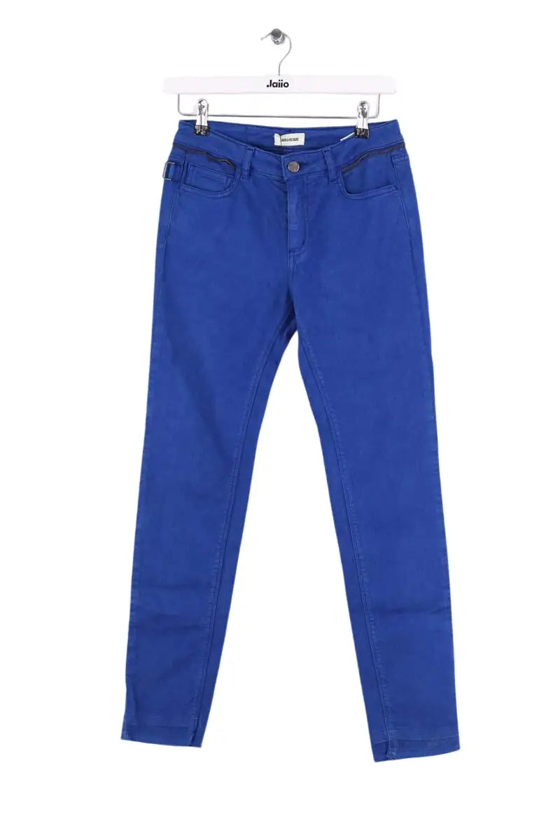 Jean droit Zadig & Voltaire Bleu en Coton, taille XS - Seconde Main