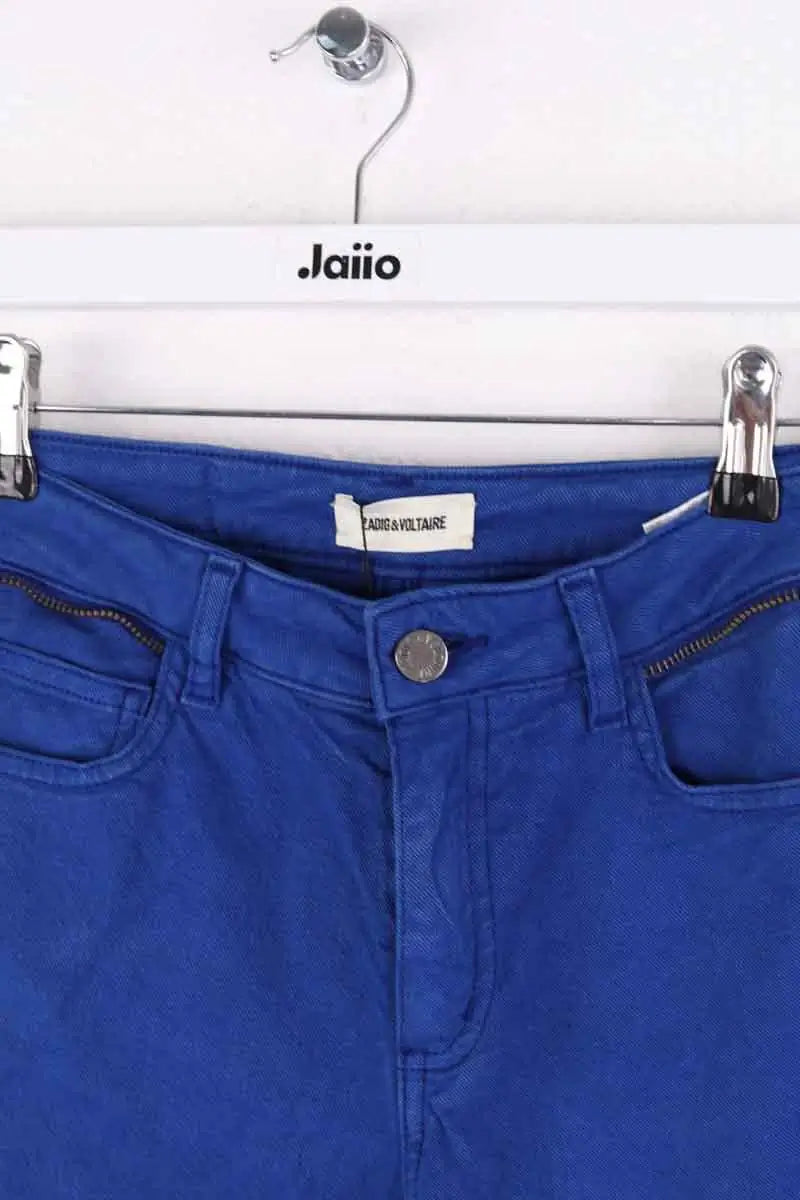 Jean droit Zadig & Voltaire Bleu en Coton