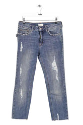 Jean droit Zadig & Voltaire Bleu en Coton, taille XS - Seconde Main